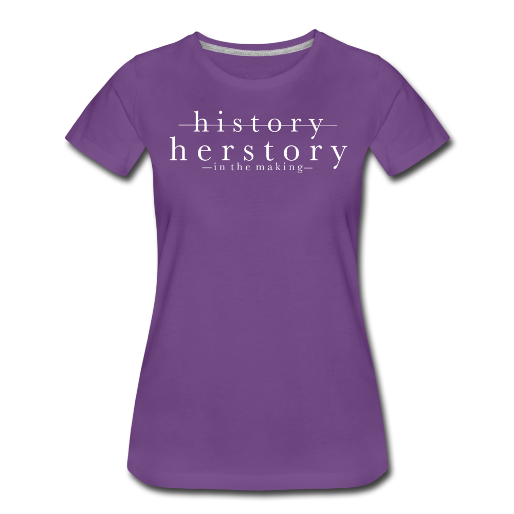 Herstory Women’s Premium T-Shirt - purple