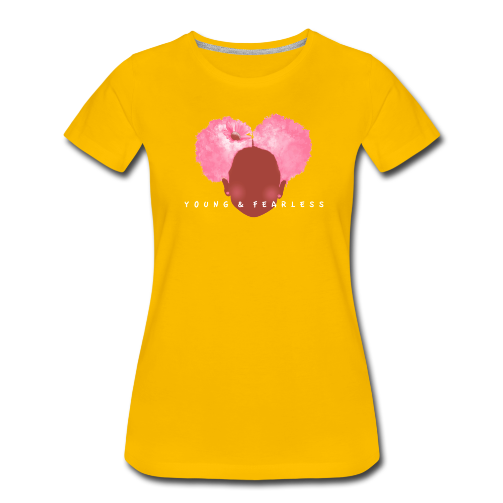 Women’s Young & Fearless Premium T-Shirt - sun yellow