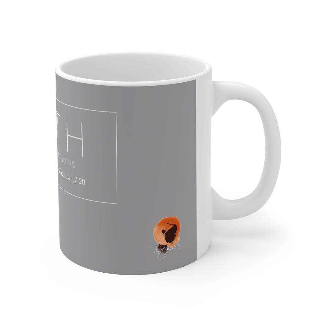 Faith Mug 11oz - Grey