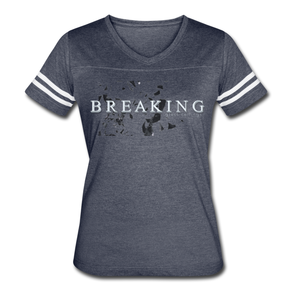 Breaking Women’s Vintage Sport T-Shirt - vintage navy/white
