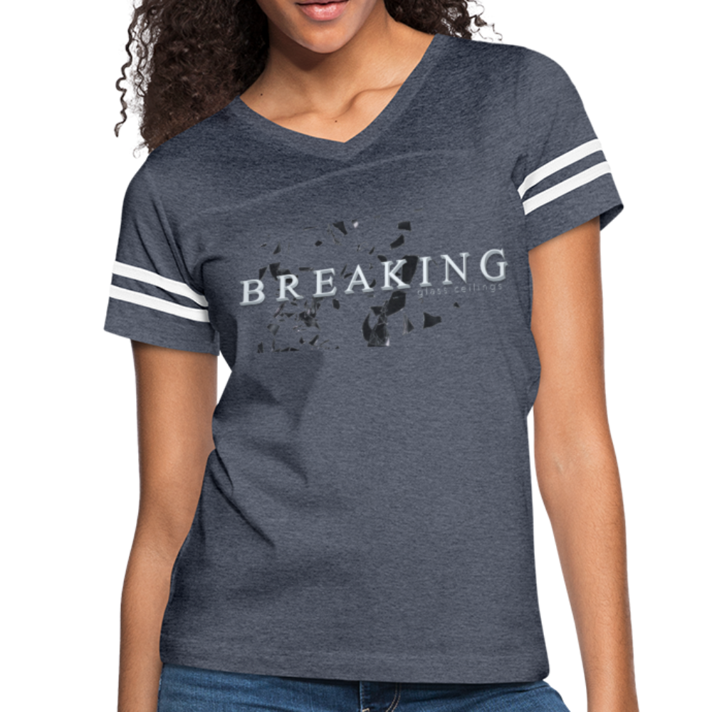 Breaking Women’s Vintage Sport T-Shirt - vintage navy/white
