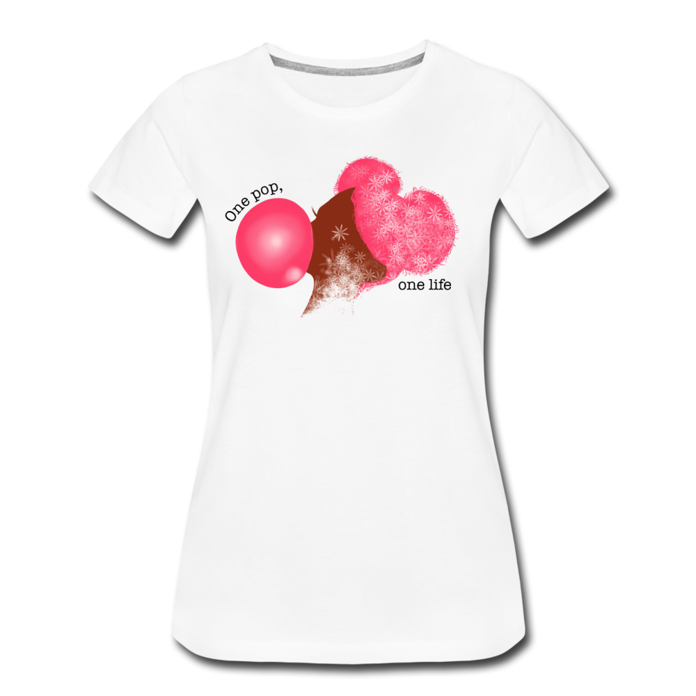 Women’s Bubble Premium T-Shirt - white