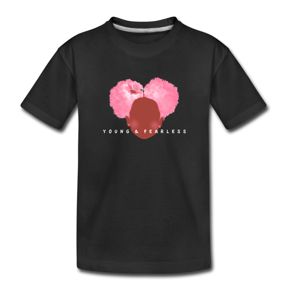 Young & Fearless Kids' Premium T-Shirt - black