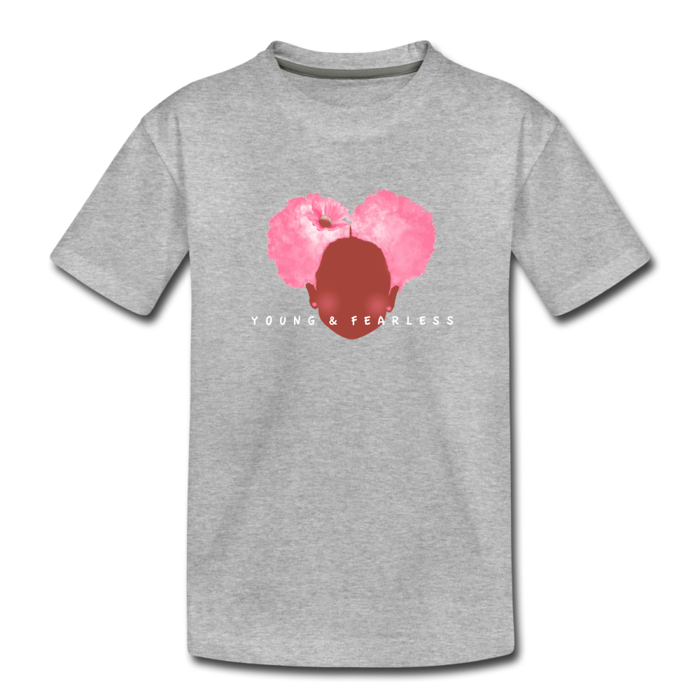Young & Fearless Kids' Premium T-Shirt - heather gray