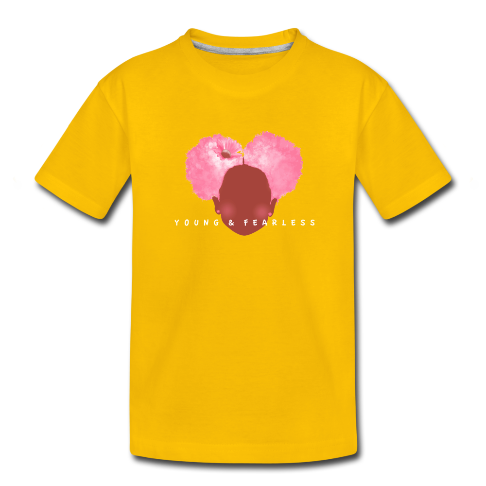Young & Fearless Kids' Premium T-Shirt - sun yellow