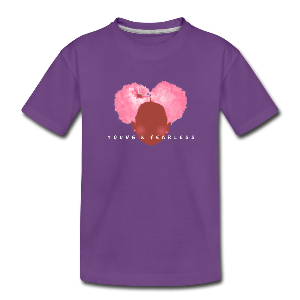 Young & Fearless Kids' Premium T-Shirt - purple