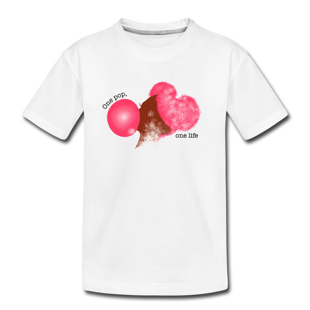 One Pop Toddler Premium T-Shirt - white