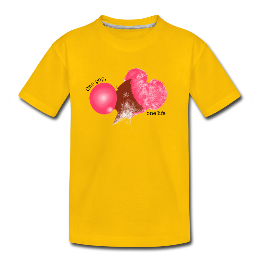 One Pop Toddler Premium T-Shirt - sun yellow