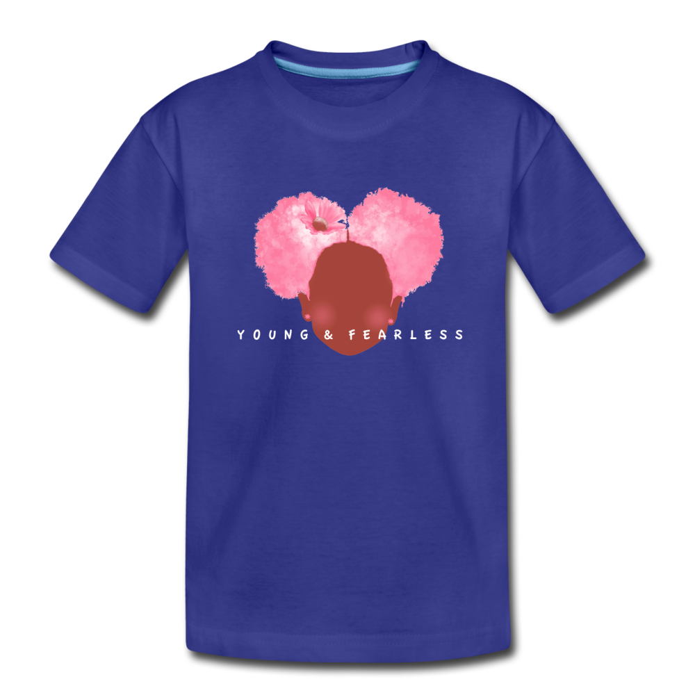 Young & Fearless Toddler Premium T-Shirt - royal blue