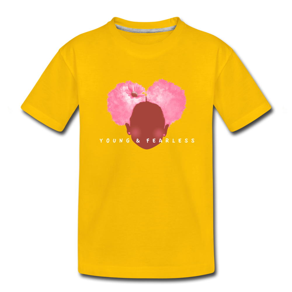Young & Fearless Toddler Premium T-Shirt - sun yellow