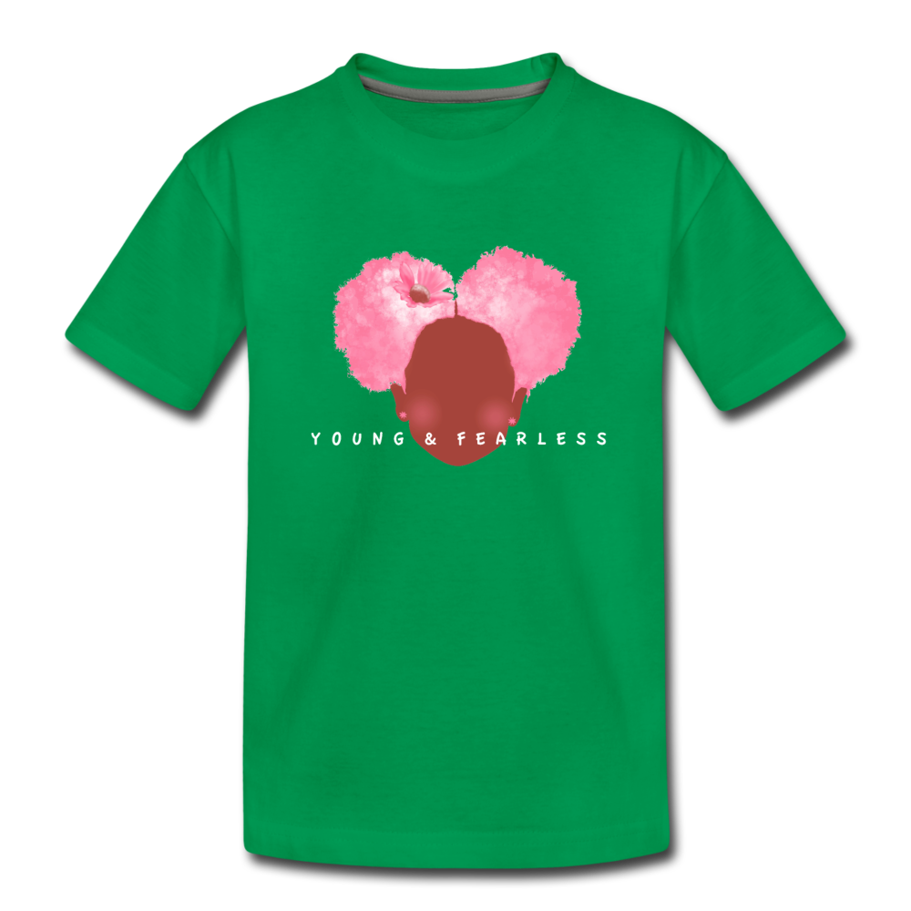 Young & Fearless Toddler Premium T-Shirt - kelly green