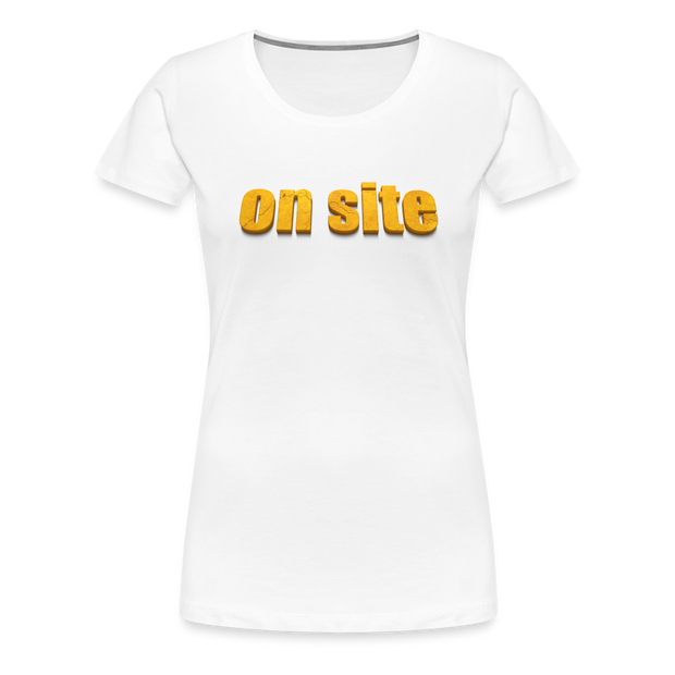 On Site Women's Tee - white